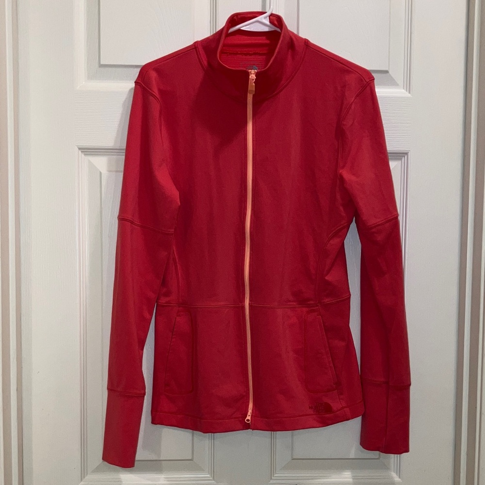 The North Face VaporWick Full Zip Jacket Pink Coral Size L Excellent Condition